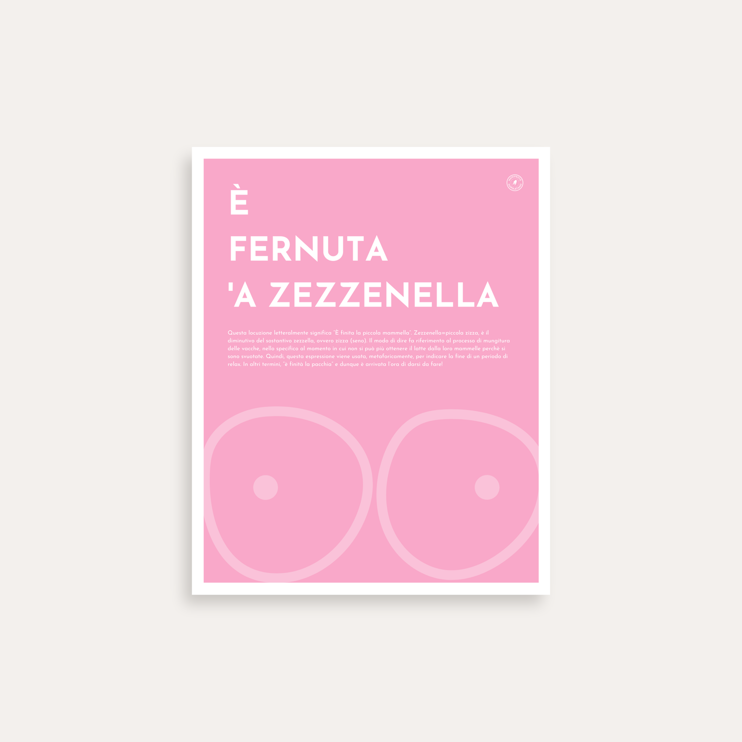 È FERNUTA 'A ZEZZENELLA